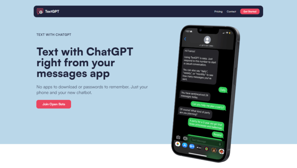 Text With ChatGPT