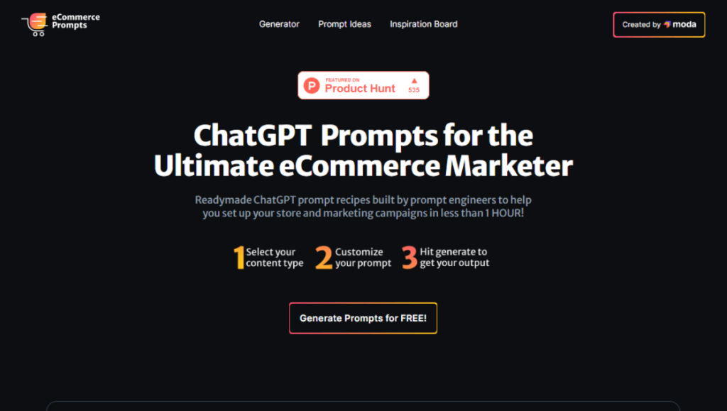 eCommerce ChatGPT Prompts image