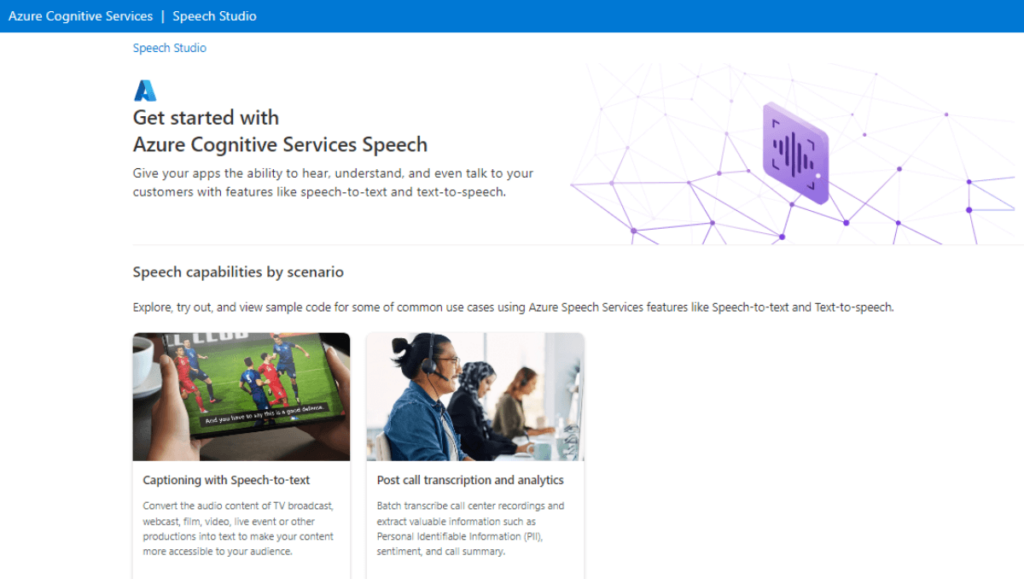Microsoft Speech Studio